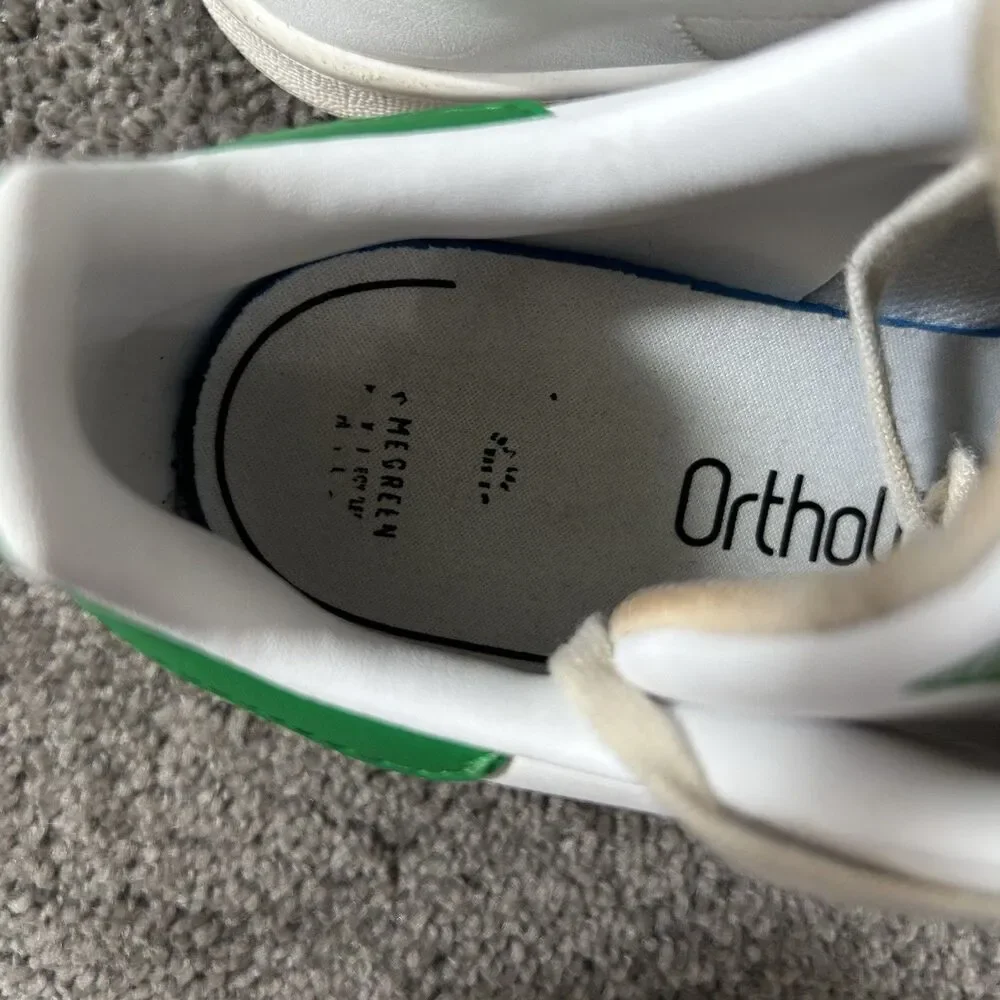 Adidas Originals Stan Smith Kids Youth Size 3 White Green Athletic Shoes Used